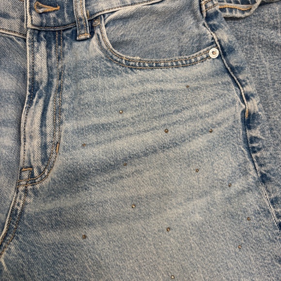 American Eagle Strigid Super High-Rise Baggy Straight Jeans - Picture 5 of 8